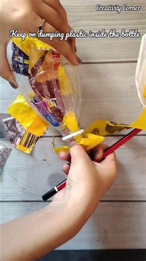 Eco Brick For School Project|| Creativity Corner #shortvideo #shorts #youtubeshorts #youtube