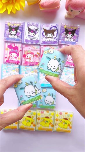 Cute Sanrio Mini notebook #notebook #sanrio #kuromi #kawaii #mymelody #hellokitty