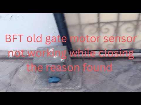 Bft sliding #gate motor sensor not working while closing