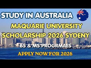 How to Apply Macquarie University Scholarship 2026 | Study in Australia | BS & MS |