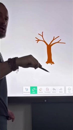 How to draw a tree in color easily!?