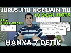 Bocoran Soal TIU CPNS 2021- Cara Cepat Hanya 7 Detik !!!