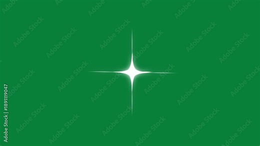 Magic dust sparkle effect, twinkling stars animation, fast line glitter motion, white cartoon blinking stars, flat vector doodle sparkle, 2D twinkle effect on green screen background. 4k video