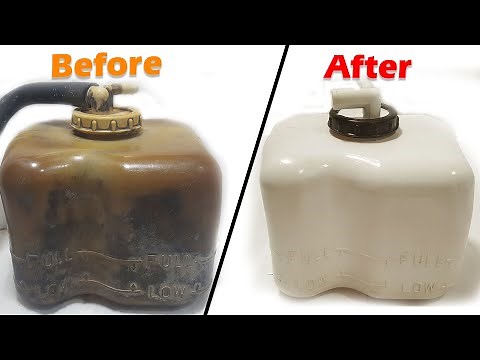 How To Clean Coolant Tank for car - PERMANENTLY & paint