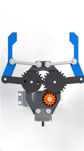 Precision Gripper Mechanism That's Oddly Satisfying #robotics #engineering #shorts