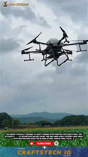🚁 Modern Fertilizer Spreading Drone 🌱 #automaticmachine #tech #innovation #technology #tools #drone