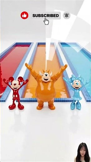 let's Swimming and Dance with Mickey Mouse 🤩 #mickeymouse #mickeymouse #shorts #shortvideo