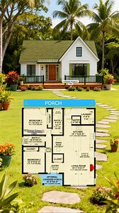 156K views · 335 reactions | A clean and modern 2-bedroom home idea featuring a simple layout, open living space, and a calm design that fits small lots and budget-friendly living. For inspiration ideas only. #DreamHouse #SmallHome #2bedrooms #floorplan ℂ핣핖핕핚핥 핥할 ℝ핚하학핥핗핦핝 핆함핟핖핣. | Dream House | Facebook