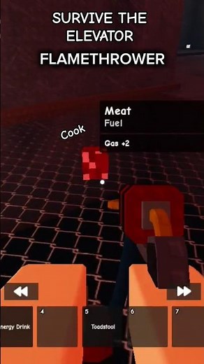 🔥🥩 Cooking Meat Using Flamethrower #roblox