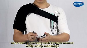 Heated Shoulder Wrap with Massage, Electric Massager Heating Pad for Men Women Frozen Shoulder Pain Relief with AC Adapter (No Battery Not Chargeable)