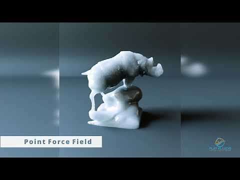 Point Force Field with a water rhino (FLIP Fluids Addon)