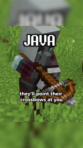 Pillager Difference in Java and Bedrock