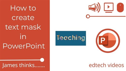 How to create a text mask in PowerPoint | James kieft