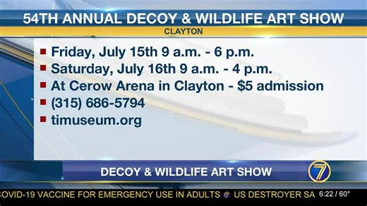 Time for the Decoy & Wildlife Art Show