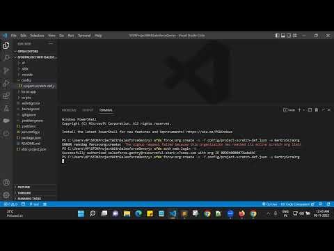 How can I create project, scratch org, and authorized org with VS code, change password of scratch o