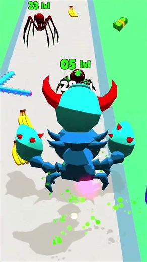 INSECT EVOLUTION RUN GAMEPLAY Lvl-4 #3D #game #funnyvideo #어몽#어몽어스