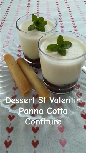 Panna Cotta 💕 Valentine's Day Dessert 💕