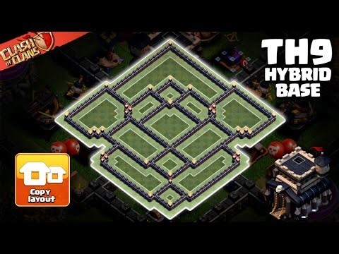 New Town Hall 9 (TH9) Hybrid Base Design 2026 – Strong Anti 3 Star Defense! Clash of Clans