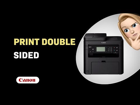 How to Print Double-Sided with Canon i-Sensys MF237W