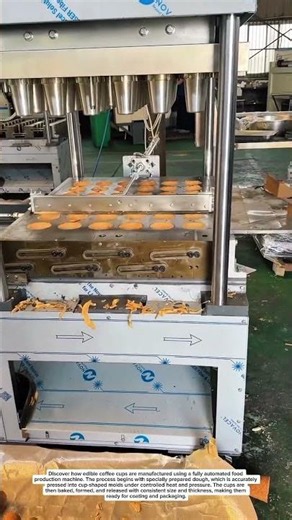 How Edible Coffee Cups Are Made | Amazing Automated Food Manufacturing Process