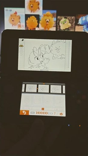 Pombom, Browt and Gecqua being best buddies #pokemon #flipnote
