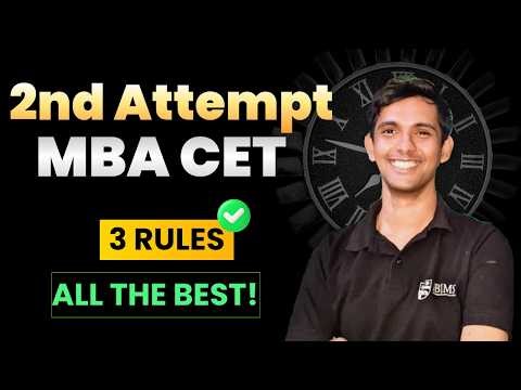 2nd Attempt D-Day Mindset MBA CET 2026