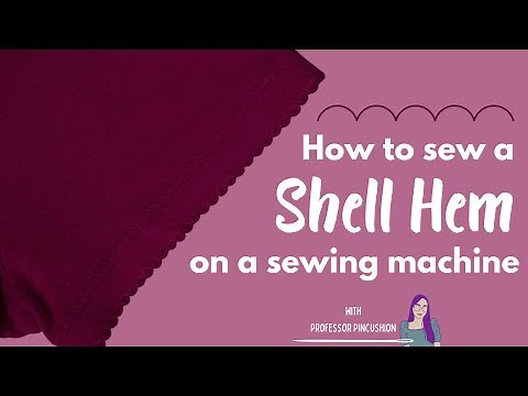 How to Sew a Shell Hem With a Sewing Machine - Scalloped Hem