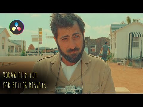Colour grading with a Kodak Film emulation Lut (Free version)