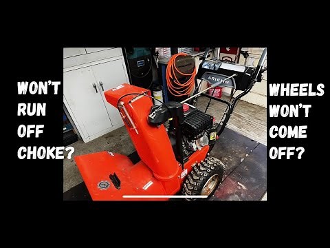 Ariens Deluxe 28 Maintenance And Carburetor Cleaning