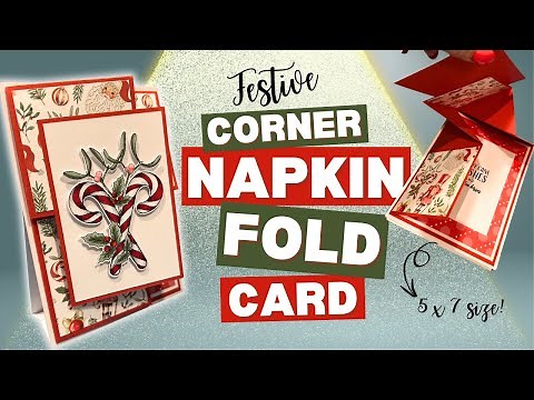 How to Make a Corner Napkin Fold Card | No Dies Needed!!!