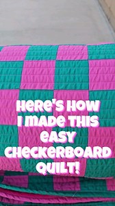 Natalia Bonner on Instagram: "Comment 'checkerboard' for the free piecing pattern and start creating your own cozy masterpiece! Here's how I made this easy checkerboard quilt! Seriously, it's so much fun for any skill level—whether you're just starting out or have been quilting for years. #QuiltLove #CheckerboardQuilt #QuiltingFun #ModernQuilting #QuiltersofInstagram #SewingCommunity #MinkyBackedQuilt #BeginnerQuilter #PieceNQuilt #nataliabonner"