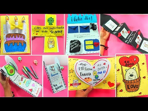 7 IDEAS DE TARJETAS creativas hechas a mano 😍