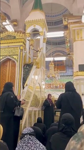 Women Gathering Inside Al-Masjid An-Nabawi | A Peaceful Moment in the Prophet’s Mosque