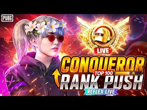 🔴 LIVE | Conqueror Rank Push to Top 100 | PUBG Mobile 🏆