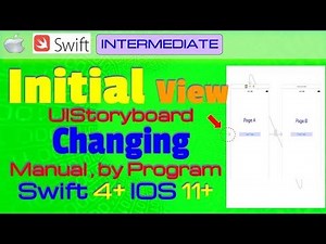 IOS 11, Swift 4, Tutorial: How manually/programmatically Change initial View in Xcode (UIStoryboard)