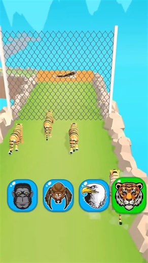 Animal Racing New Levels | Turtle, Bear, Tiger #shorts #animalracing #mobilegaming #gameplay