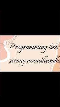 C programming (part-1) #viral #trending #cprogramming #telugu #tech #typography #electronics #reach