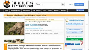 Calgary Safari Club cancels elephant auction, hunt will still be sold