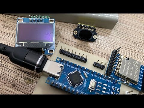 Monitor Jarak Sensor VL53L1X Interface Lcd Oled