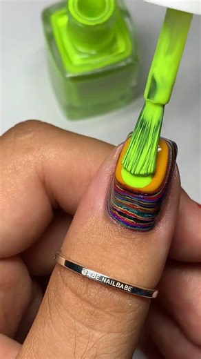 Weird nail art with nail paint💅💅 100 layers nail art challenge 💅 #nailart #nailideas #funnails