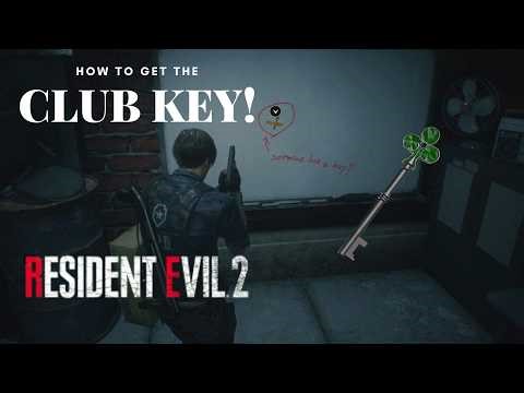 RESIDENT EVIL 2 - HOW TO GET THE CLUB KEY! GUIDE