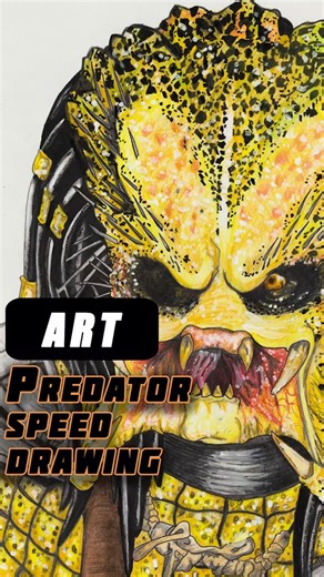 Predator speed drawing | ivan94s #art #drawing #draw #speedpaint