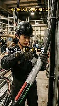 케이블 화재, 이렇게 막는다 #산업안전지도사#전기화재예방 #케이블난연화 #전기안전 #산업안전 #전기기사