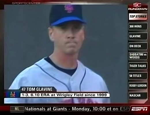 ⚾️On August 5, 2007 at Wrigley Field, New York’s Tom Glavine becomes the 23rd player in major league history to tally his 300th victory. The crafty southpaw, the 5th lefty to reach the milestone, limits the Cubs to 6 hits and a walk in 6.1 innings as the Mets bang-out 16 hits and beat Chicago in a nationally televised ESPN Sunday night game, 8-3. Glavine would retire the following season with 305 wins, good enough for 21st place on the all-time wins list.⚾️ | Davenport Sports Network