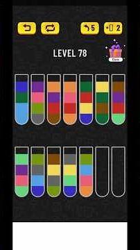 Water Sort Puzzle Level 78 Walkthrough #shorts #watersortpuzzle