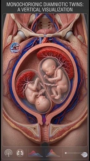 Medical Visualization: Monochorionic Diamniotic Twins in Utero