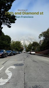 Stay on 29th street and Diamond street and look down the street with heavy fogs in San Francisco. #reelsvideo #facebookreel #sf #ilovesanfrancisco #sflove #driving #streetphotography #sanfrancisco #trendingvideo #StreetStyle | Tam Nguyen