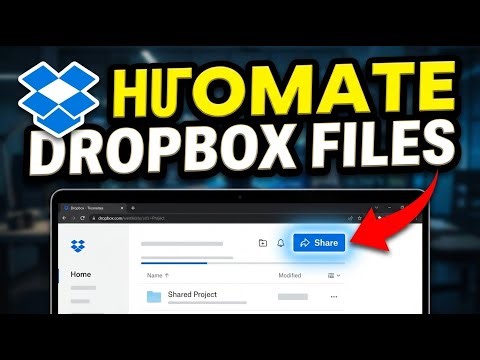 How to automate file sharing with Dropbox - Easy Tutorial