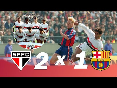 São Paulo 2 x 1 Barcelona - melhores momentos Final Mundial Interclubes 1992