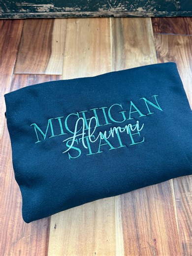 Michigan State University Alumni Sweatshirt - MSU - Can Be CUSTOMIZED - Etsy UK